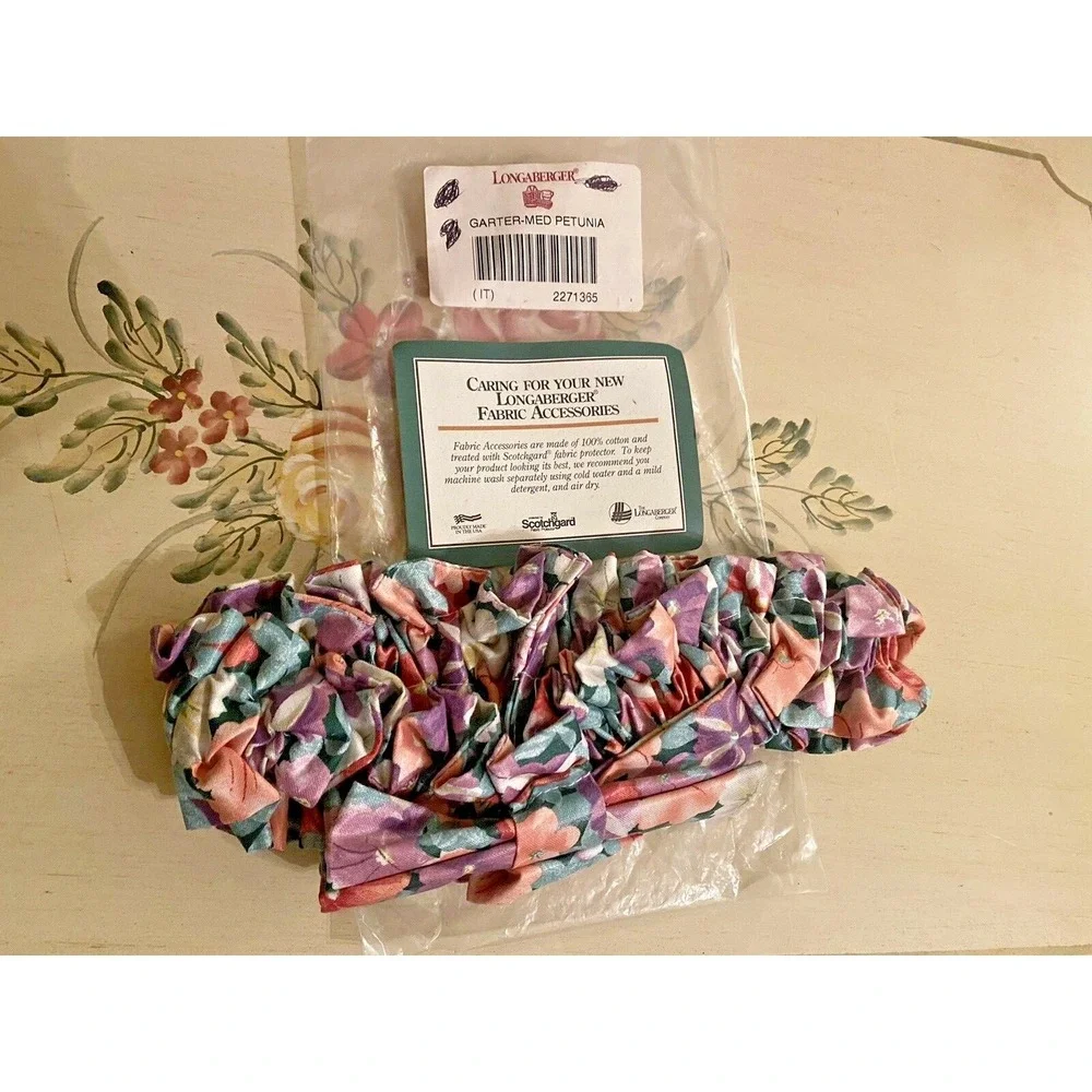 Longaberger Garter Medium Petunia #2271365 ~ New Old‎ Stock!!